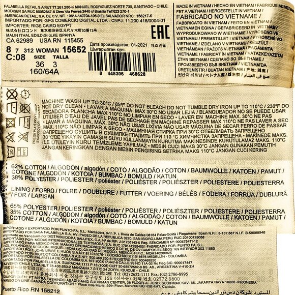 Mango MNG Pleated Beige Classic High Trousers – Pants Size US 4 - Picture 10 of 10